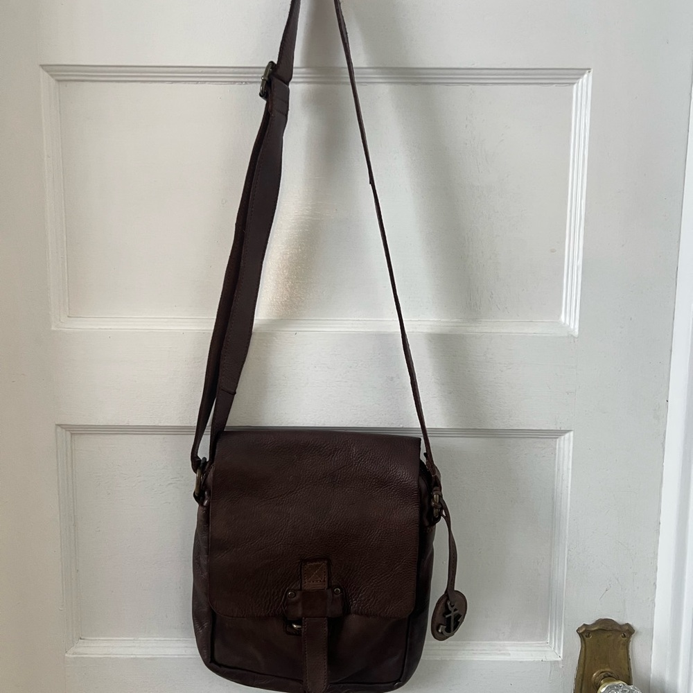 Harbour 2nd Dark Brown Leather Crossbody - Picture 2 of 7